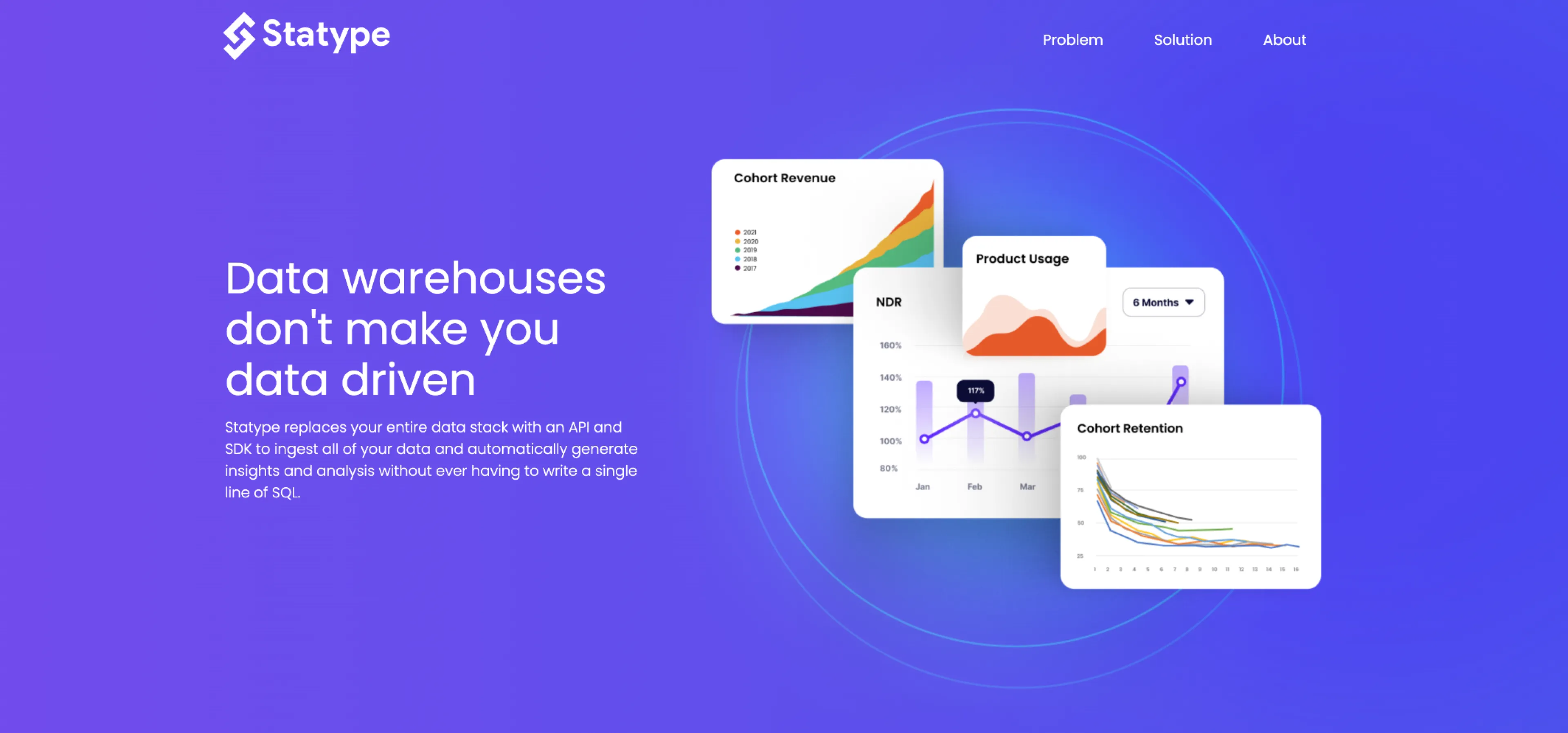 Statype Old landing page