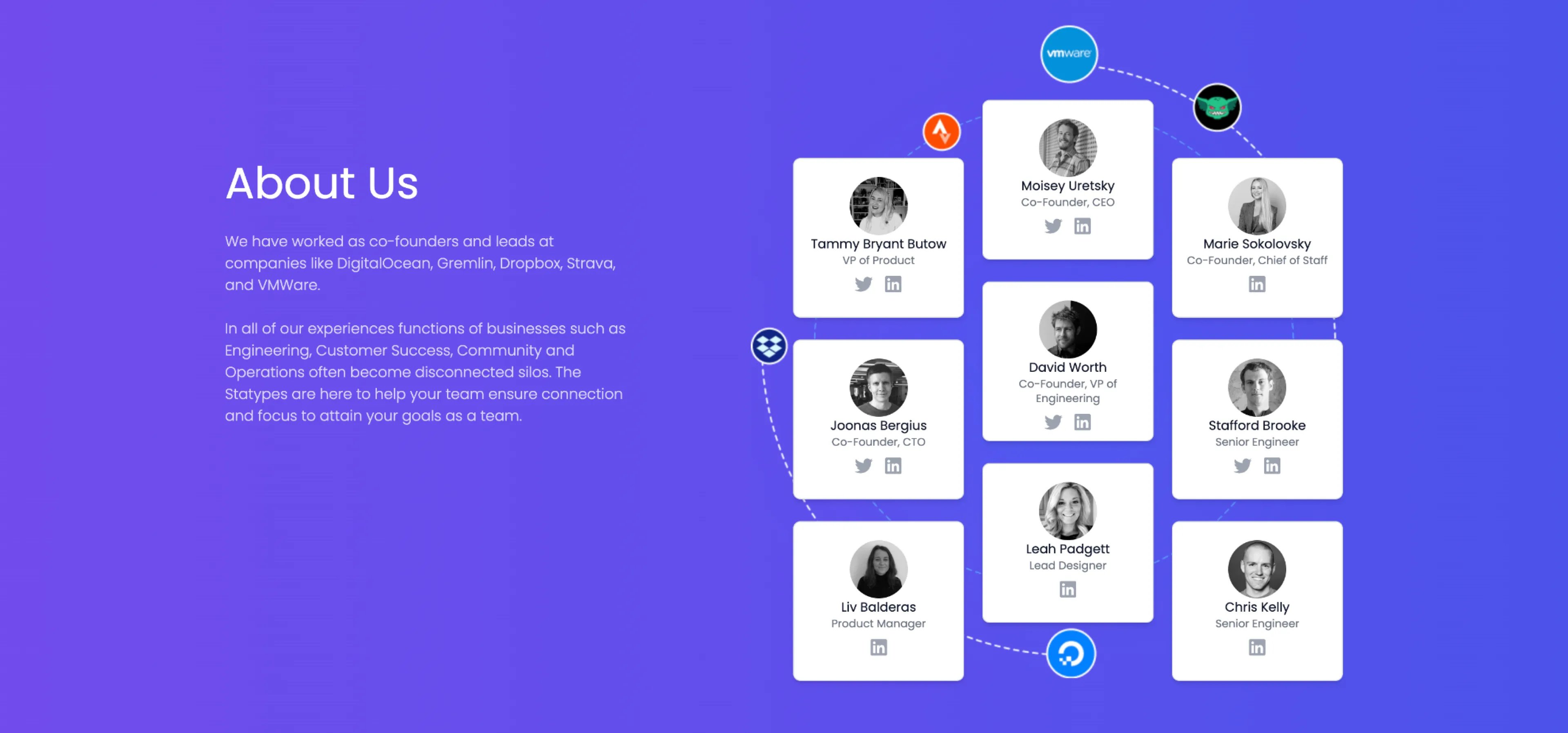 Statype Old landing page